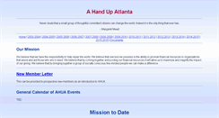 Desktop Screenshot of ahandupatlanta.org